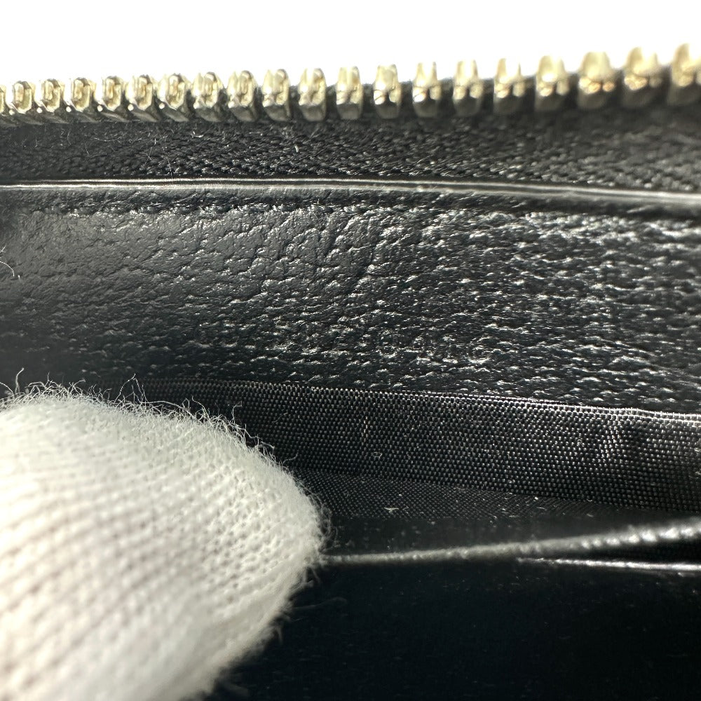 GUCCI Coin case 657587 leather black GG Off the grid Women Used Authentic
