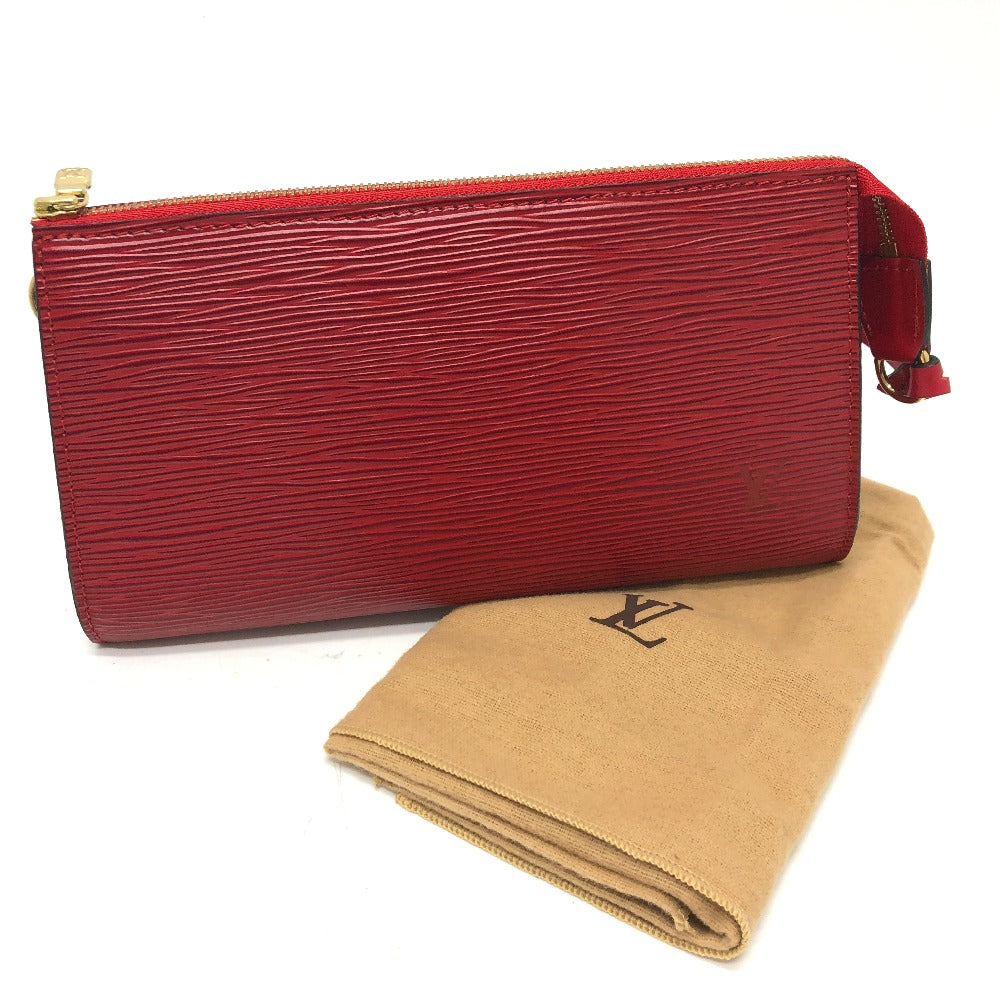 LOUIS VUITTON Shoulder Bag M40776 Epi Leather Red Epi Pochette Accessoires Women Used Authentic