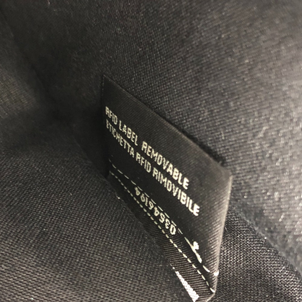 FENDI Clutch bag 7N0078 leather black LOVE mens Used Authentic