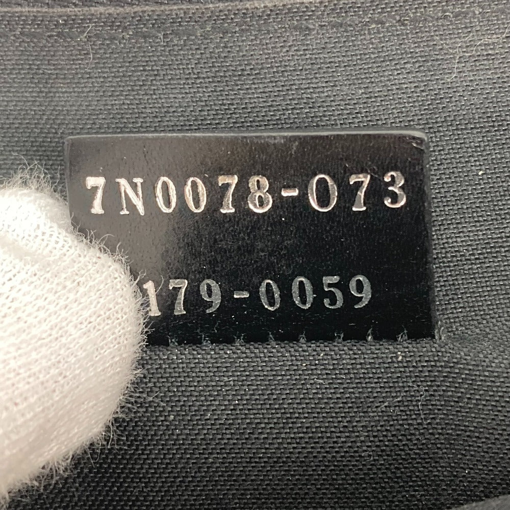 FENDI Clutch bag 7N0078 leather black monster Women Used Authentic