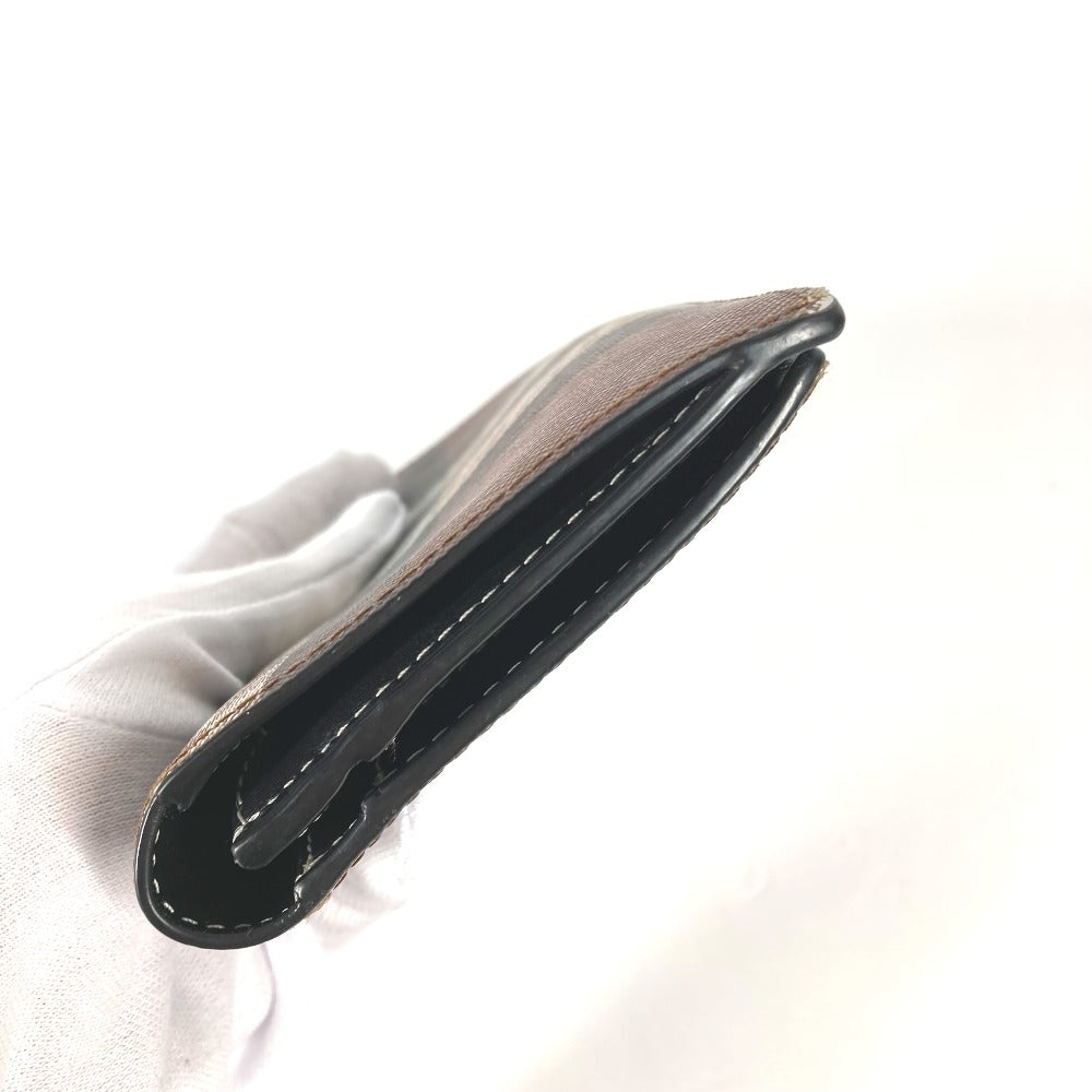 BURBERRY Long Wallet Purse 8052803 PVC Brown Long wallet giant check mens Used Authentic