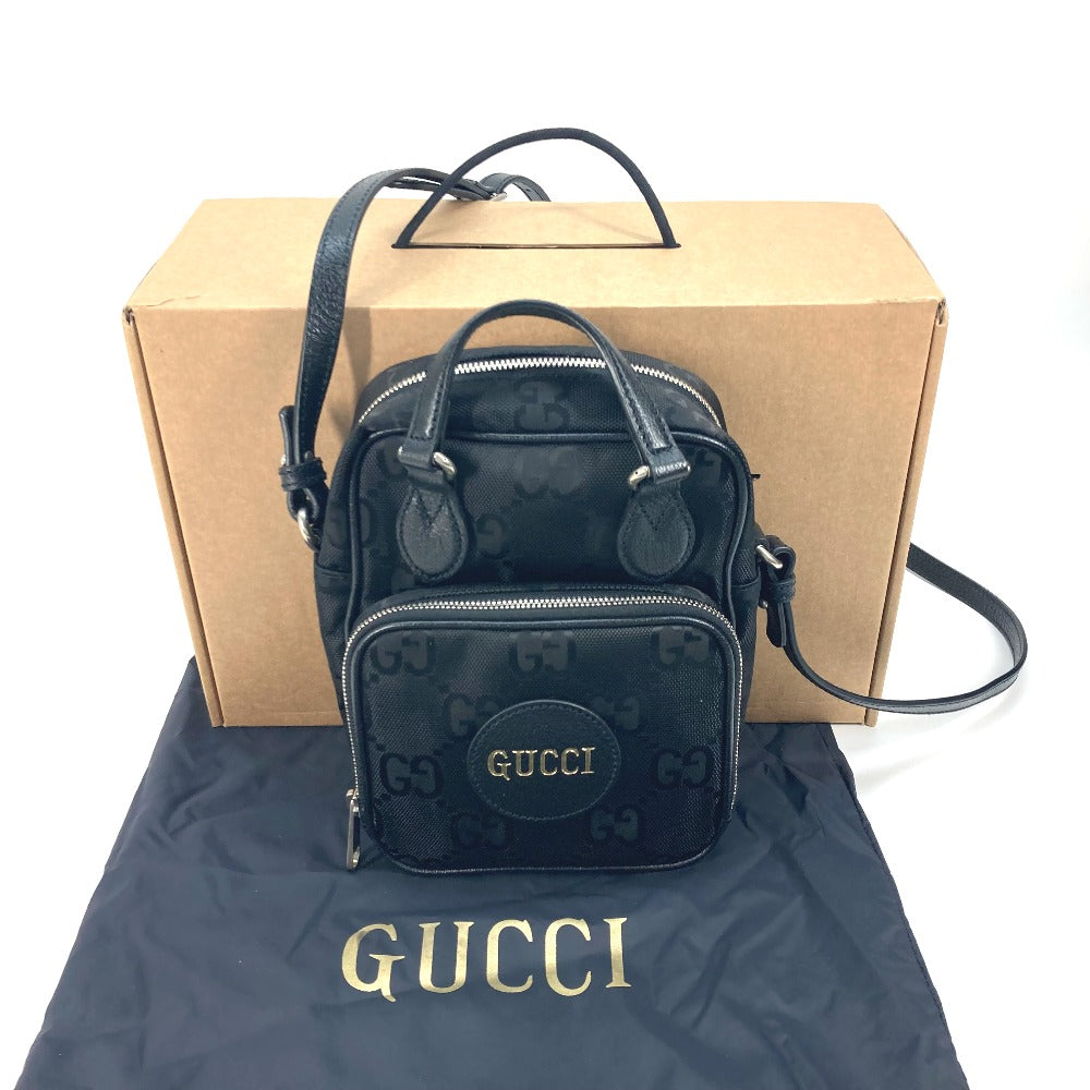 GUCCI Shoulder Bag 625850 Nylon black 2WAY handbag OFF THE GRID OFF THE GRID mens Used Authentic