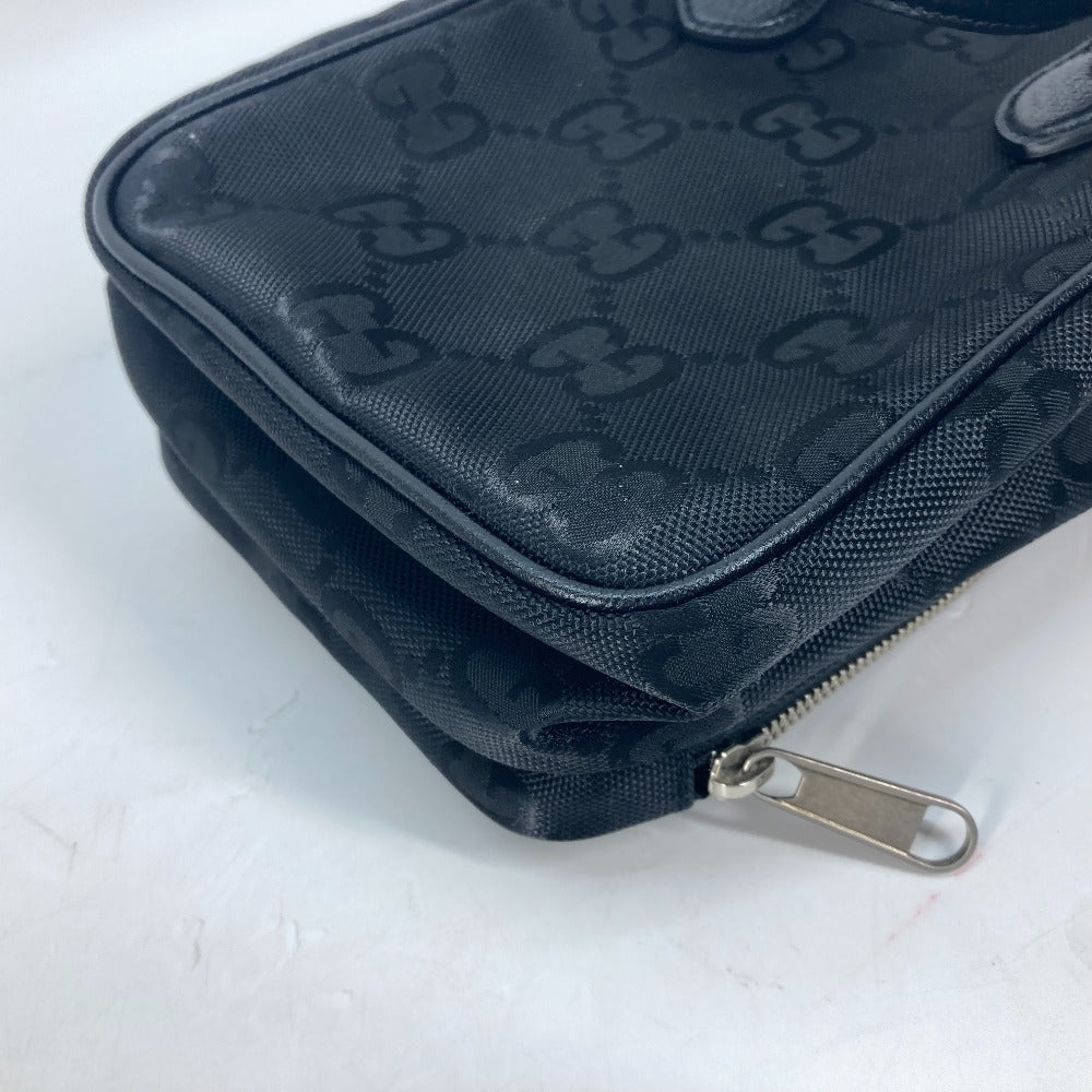 GUCCI Shoulder Bag 625850 Nylon black 2WAY handbag OFF THE GRID OFF THE GRID mens Used Authentic