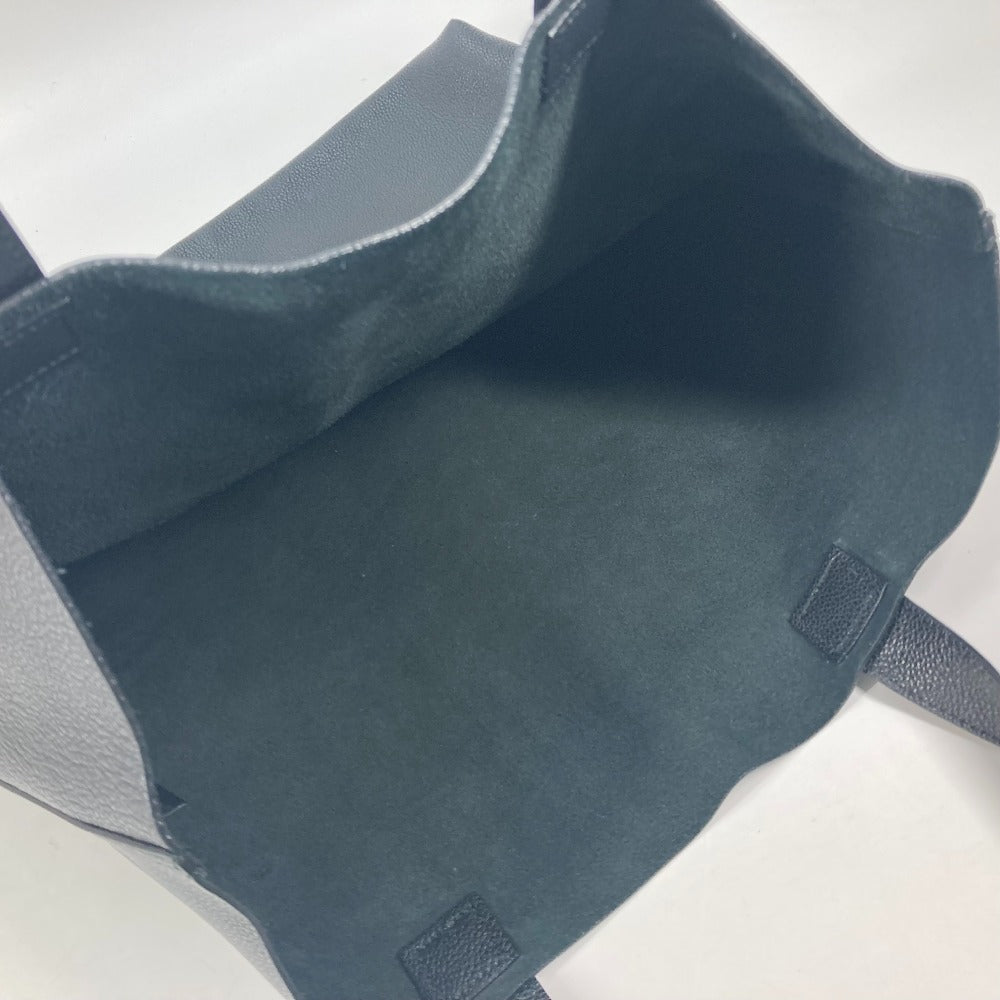 GUCCI Tote Bag 572768 leather black Sherry line Logo print unisex(Unisex) Used Authentic