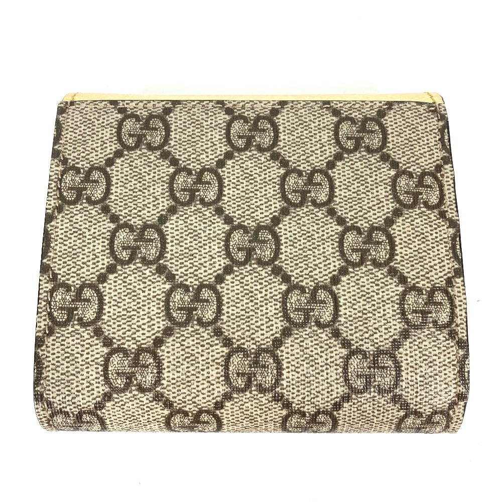 GUCCI Folded wallet 598587 leather gold Compact wallet GG Marmont Women Used Authentic