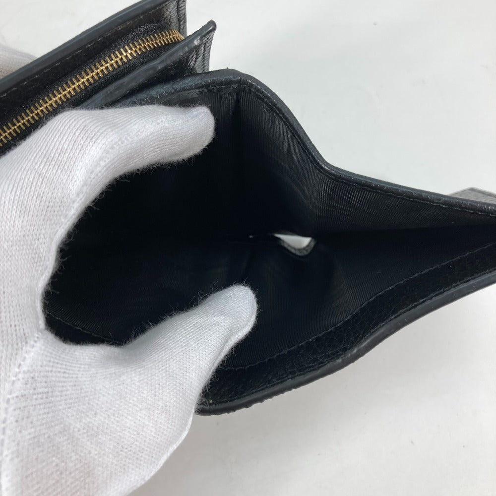 GUCCI Folded wallet 598587 Leather PVC beige GG Supreme GG Marmont Women Used Authentic