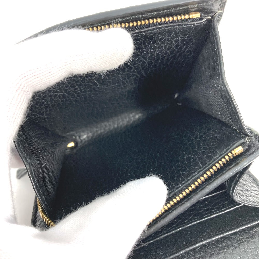 GUCCI Folded wallet 598587 Leather PVC beige GG Supreme GG Marmont Women Used Authentic
