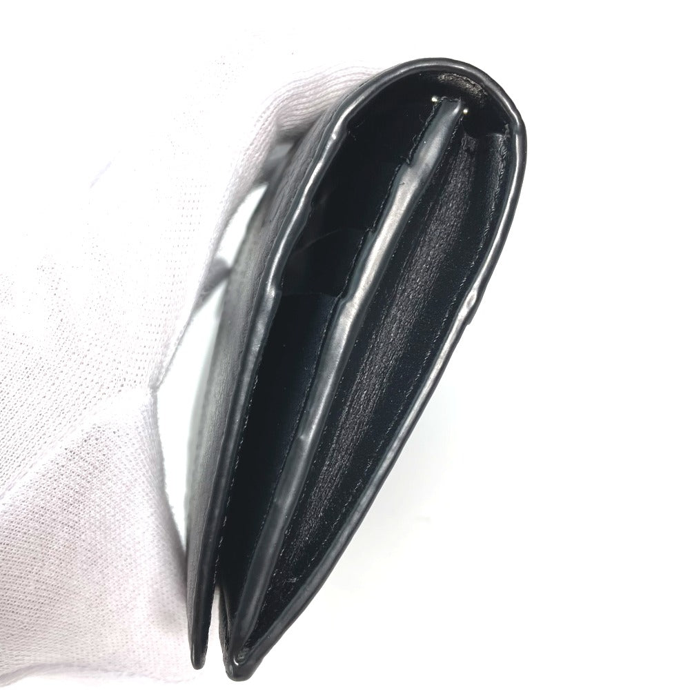 LOEWE Long Wallet Purse leather black Long wallet puzzle mens Used Authentic