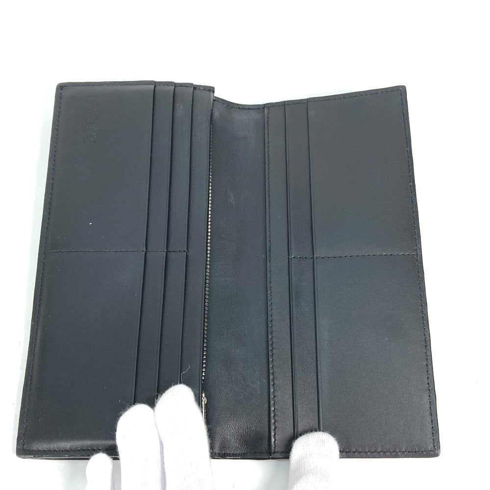 LOEWE Long Wallet Purse leather black Long wallet puzzle mens Used Authentic