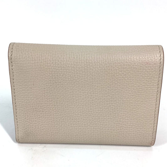 LOEWE Trifold wallet C821S33X01 leather beige Anagram Trifold Wallet Women Used Authentic