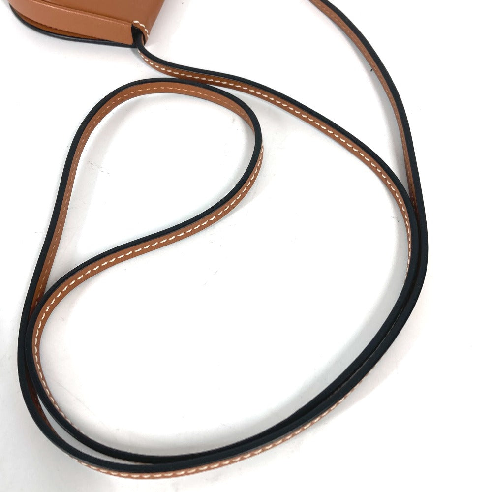 LOEWE Coin case leather Brown Wallet Coin Pocket Anagram logo