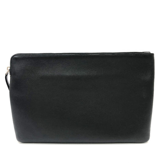 BALENCIAGA Clutch bag 492467 leather black logo shopping mens Used Authentic