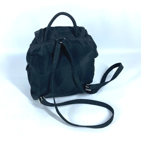 PRADA Backpack Nylon black Triangle logo plate