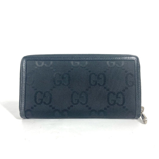GUCCI Long Wallet Purse 625576 Nylon / leather black logo Off The Grid mens Used Authentic