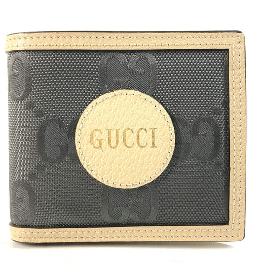 GUCCI Folded wallet 625574 Nylon / leather Black x beige logo Off The Grid Off The Grid mens Used Authentic