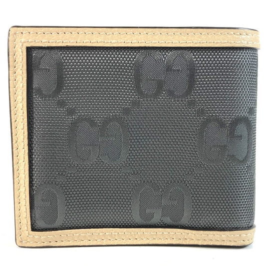 GUCCI Folded wallet 625574 Nylon / leather Black x beige logo Off The Grid Off The Grid mens Used Authentic