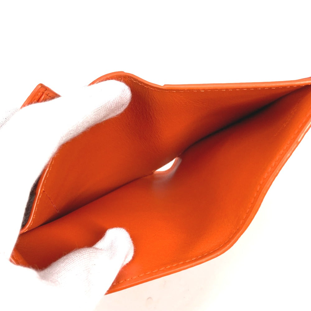 LOEWE Trifold wallet C821S33X07 leather Orange anagram Bar Tikal Wallet Small Women Used Authentic