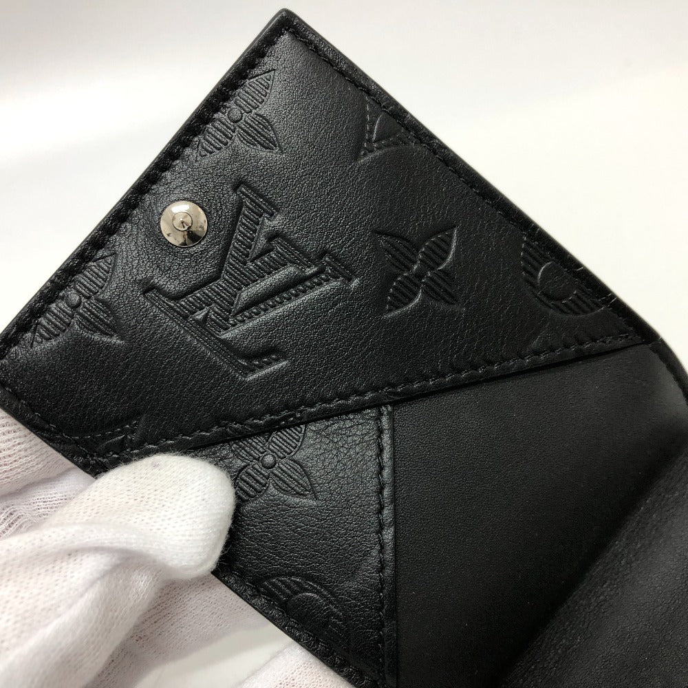 LOUIS VUITTON Coin case M81526 Monogram shadow leather black Monogram Shadow Hybrid