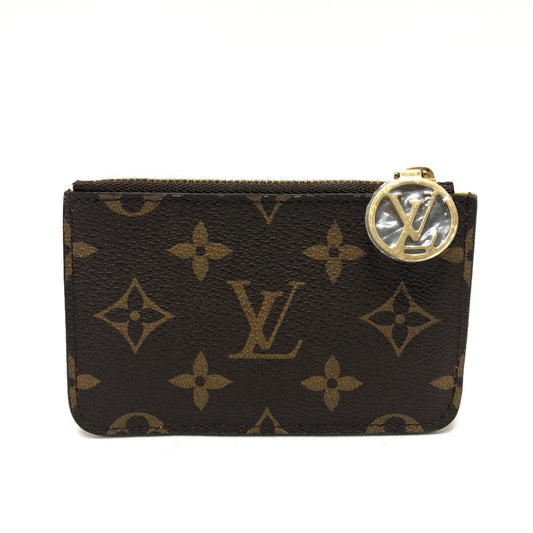 LOUIS VUITTON Coin case M81882 Monogram canvas Brown x yellow Monogram Porto Cult Romy mens Secondhand Authentic