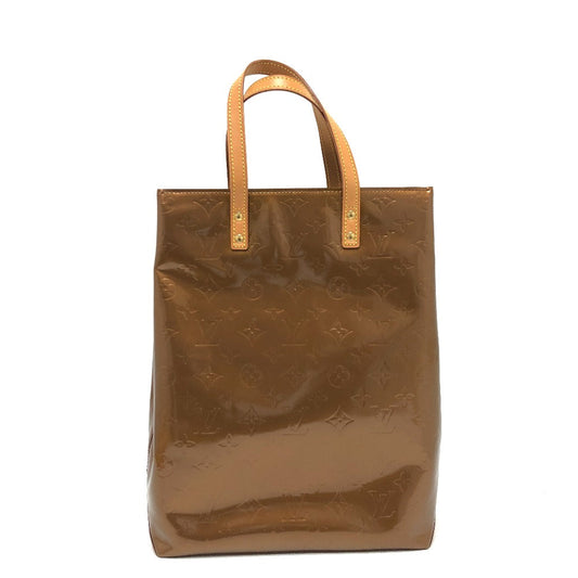 LOUIS VUITTON Tote Bag M91143  Monogram Vernis Brown Monogram Vernis Reed MM Women Secondhand Authentic