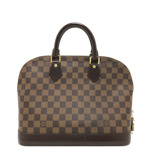 LOUIS VUITTON Handbag N51131 Damier canvas Brown Damier Alma Women Secondhand Authentic