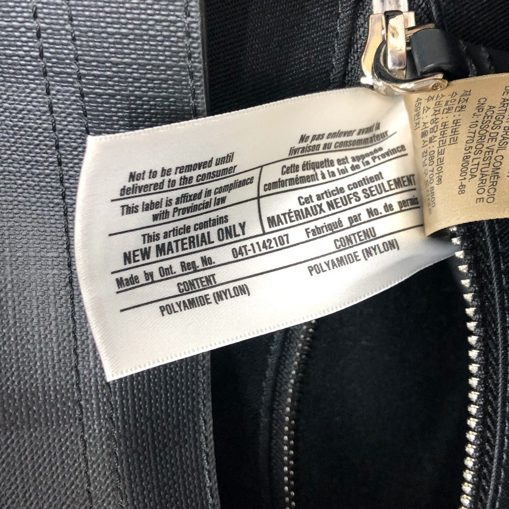 BURBERRY Backpack PVC gray graphic Women Used Authentic