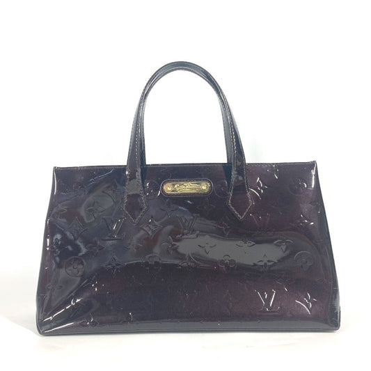 LOUIS VUITTON Handbag M93641 Monogram Vernis Purple type Monogram Vernis Wilshire PM Women Secondhand Authentic
