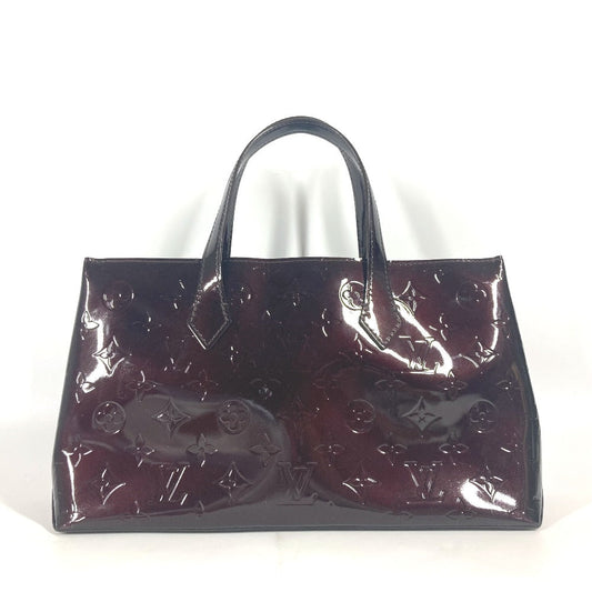 LOUIS VUITTON Handbag M93641 Monogram Vernis Purple type Monogram Vernis Wilshire PM Women Secondhand Authentic