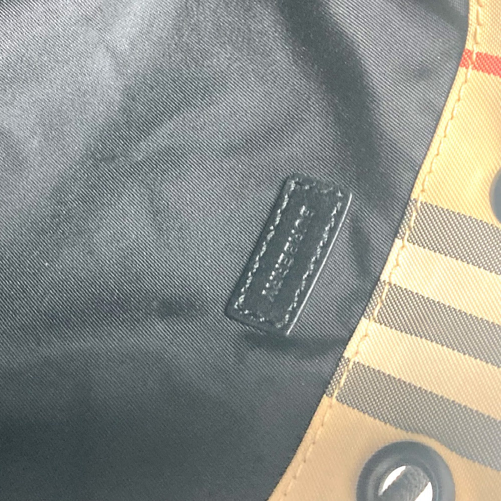 BURBERRY Pouch Nylon beige logo check drawstring bag Women(Unisex) Used Authentic