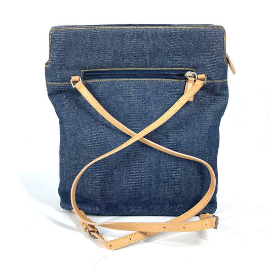 Dior Backpack Denim, Leather blue Maris Pearl logo