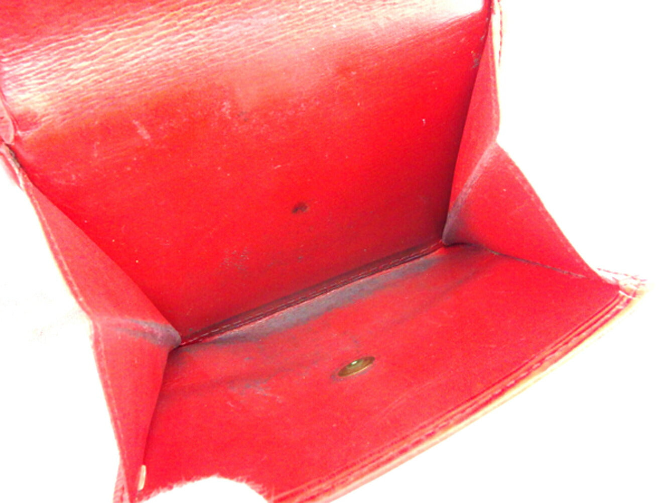 LOUIS VUITTON Bifold Wallet M63487 Red Porte Monnaie Billets Cartes Credit