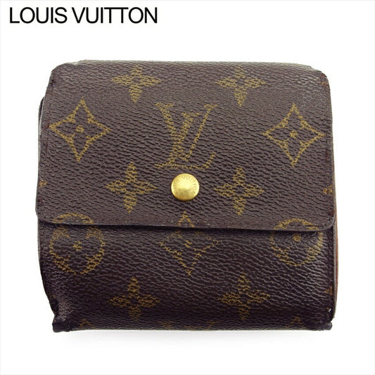 LOUIS VUITTON Bifold Wallet M61652 Brown beige gold Porte Monnaie Billets Cartes Credit