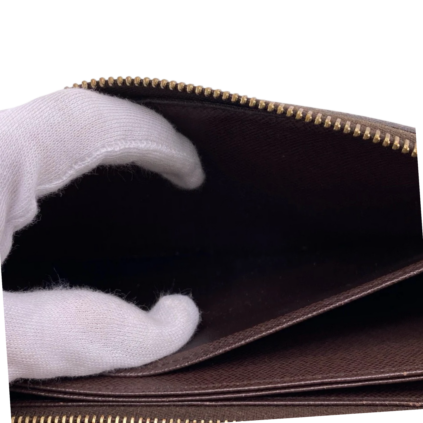LOUIS VUITTON ZIPPY DAMIER EBENE LONG WALLET