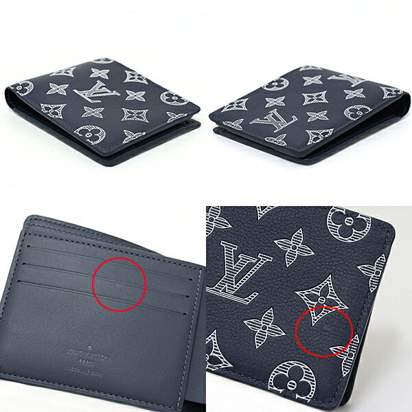 LOUIS VUITTON Bifold Wallet M83379 Monogram shadow blue Portefeuille