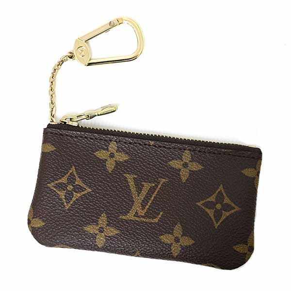 LOUIS VUITTON Coin case M62650 Monogram canvas, leather Brown CardKey caseKey holder Women(Unisex) Used Authentic