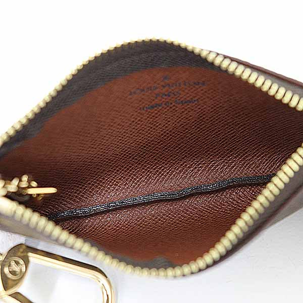 LOUIS VUITTON Coin case M62650 Monogram canvas, leather Brown CardKey caseKey holder Women(Unisex) Used Authentic