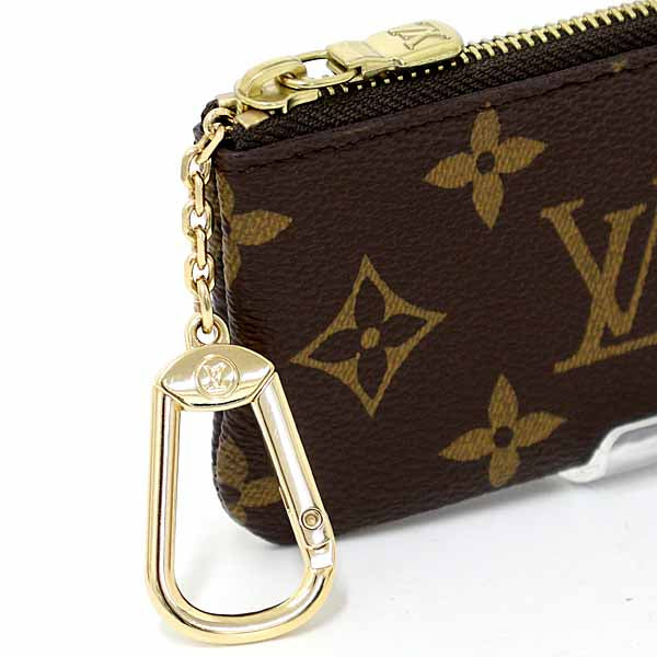 LOUIS VUITTON Coin case M62650 Monogram canvas, leather Brown CardKey caseKey holder Women(Unisex) Used Authentic