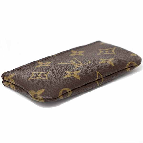 LOUIS VUITTON Coin case M62650 Monogram canvas, leather Brown CardKey caseKey holder Women(Unisex) Used Authentic
