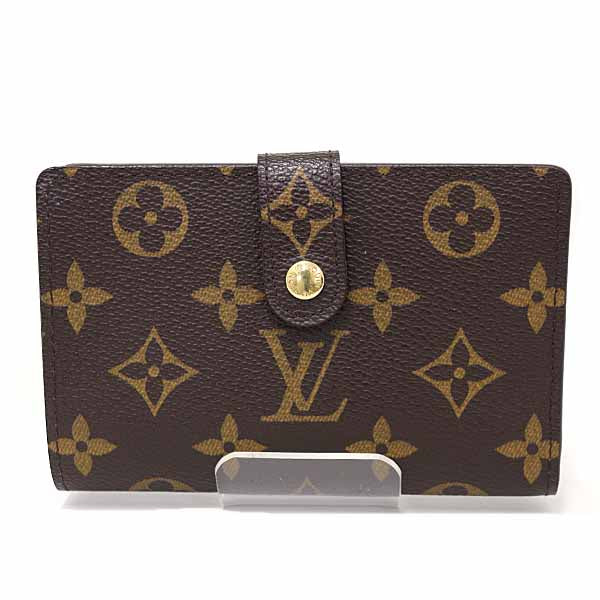 LOUIS VUITTON Bifold Wallet M61674 Monogram canvas Brown Portefeuille Viennoiserie Women Used Authentic