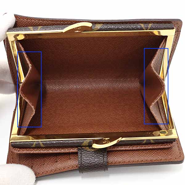 LOUIS VUITTON Bifold Wallet M61674 Monogram canvas Brown Portefeuille Viennoiserie Women Used Authentic