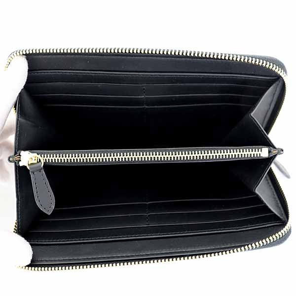 BURBERRY Long Wallet Purse 80840411 leather black Zip Around mens(Unisex) Used Authentic