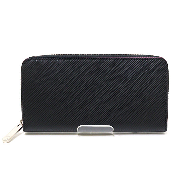 LOUIS VUITTON Long Wallet Purse M64838 Epi Leather black Zippy wallet