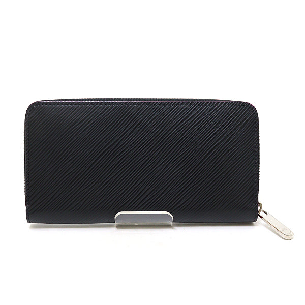 LOUIS VUITTON Long Wallet Purse M64838 Epi Leather black Zippy wallet