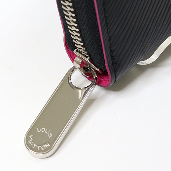 LOUIS VUITTON Long Wallet Purse M64838 Epi Leather black Zippy wallet