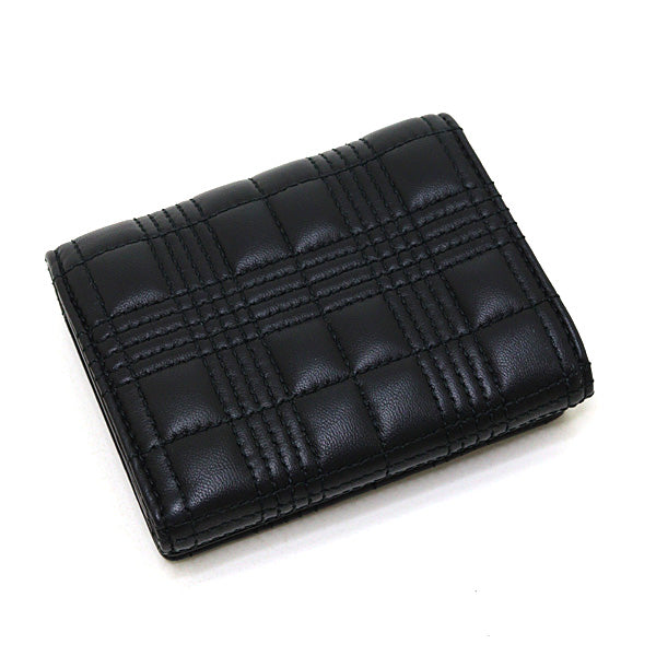 BURBERRY Tri-fold wallet 8049280 leather black compact