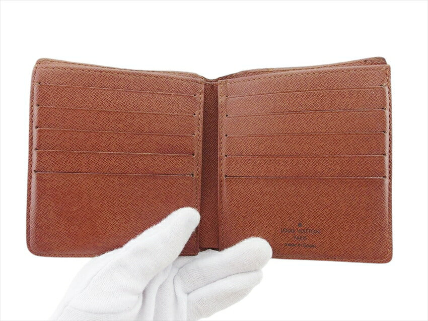 LOUIS VUITTON Bill Compartment M60883 Brown x beige Porto Bie · 10 cult Credit