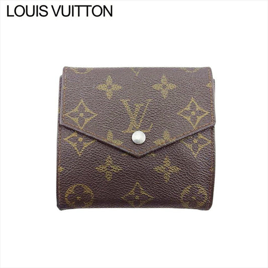 LOUIS VUITTON Bifold Wallet M61660 Brown beige gold Portonebier