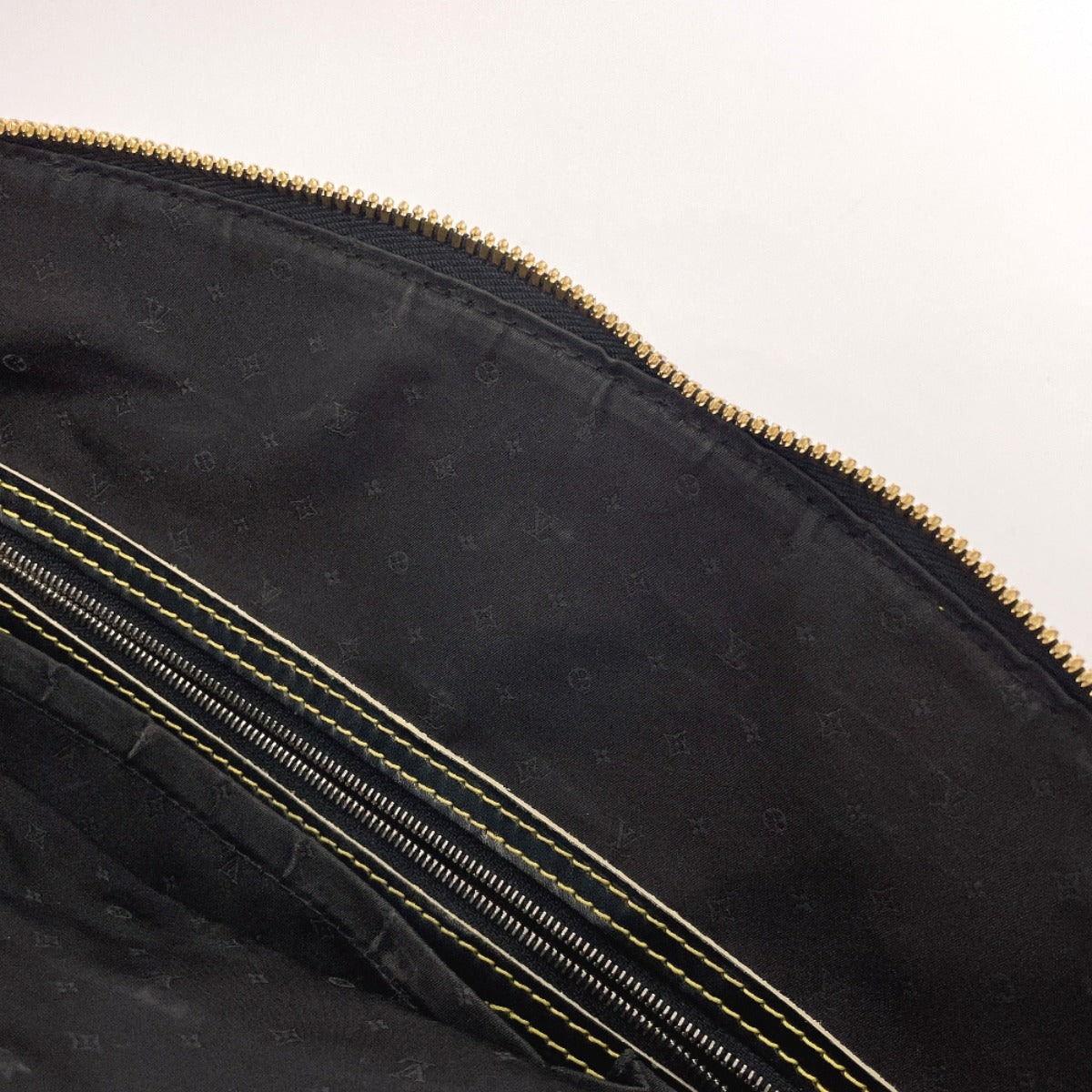 LOUIS VUITTON Handbag M91875 leather black Suhari Lockit MM