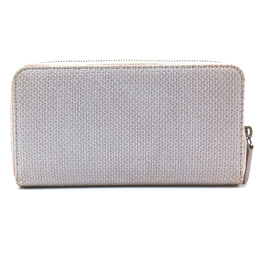 CHANEL Long Wallet Purse Tweed, Leather Pink type Cruise line Deauville Women Used Authentic