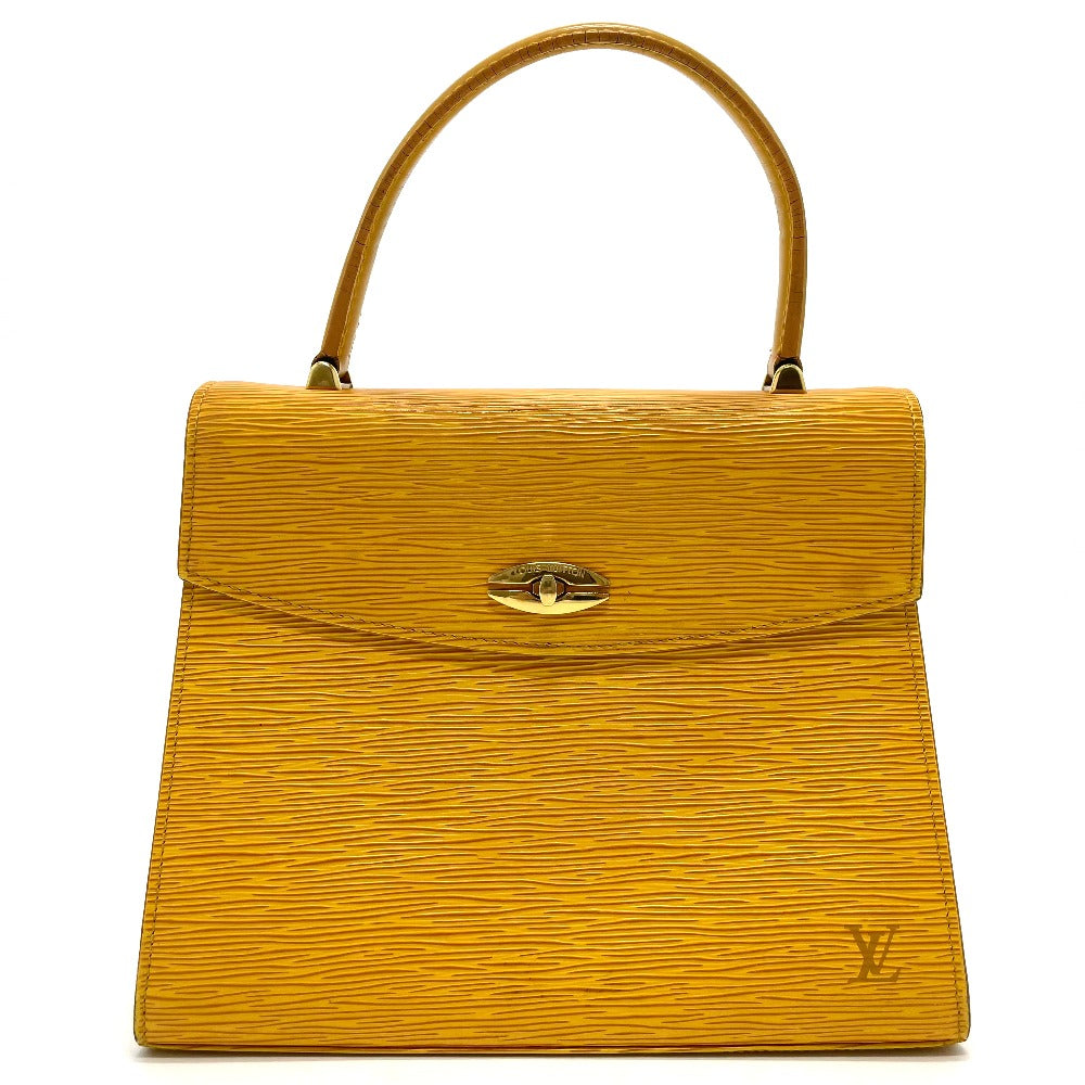 LOUIS VUITTON Handbag M52379 Epi Leather yellow Epi Malesherbes Women Used Authentic